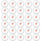 Sticker Petit Baby shower de Pêche Douce 2" rond (Devant)