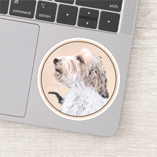 Sticker Petit Basset Griffon Vendéen Peinture - Chien Art