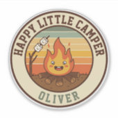 Sticker Petit campeur heureux (Devant)