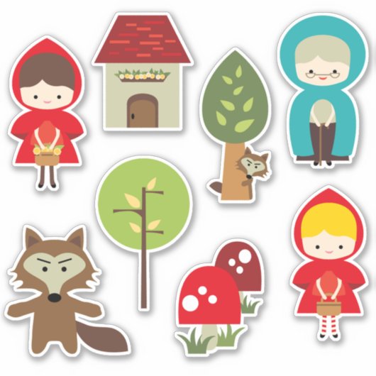 Sticker Petit Chaperon Rouge (Devant)