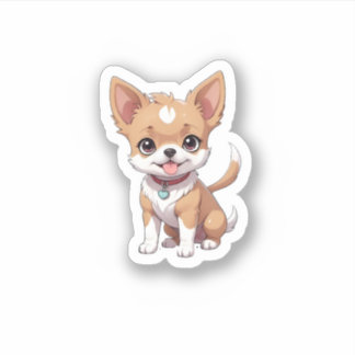 Sticker petit chien mignon