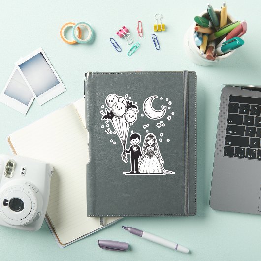 Sticker Petit Couple Effrayant (Couverture iPad)