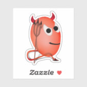 Sticker Petit Diable, Halloween d'oeufs dévités (Feuille)