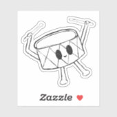 Sticker Petit Drummer Boy Sketch (Feuille)