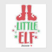 Sticker Petit Elfe, Chaussures Elfe, Étoiles, Noël, Noël (Feuille)