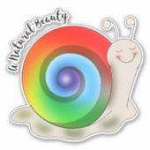 Sticker Petit Escargot Lgbt Pride (Devant)