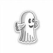 Sticker Petit fantôme d'Halloween mignon (Devant)