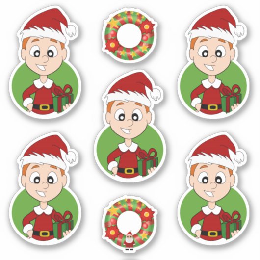 Sticker Petit garçon avec cheveux courts de gingembre Stic (Devant)