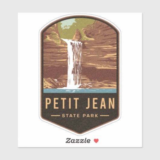 Sticker Petit Jean State Park (Feuille)