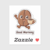 Sticker Petit Kaka – Bonjour  (Feuille)