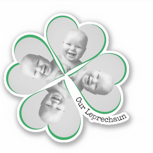 Sticker Petit Leprechaun Jour de la Saint Patrick photo pe (Devant)