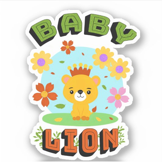 Sticker Petit lion (Devant)