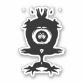 Sticker Petit monstre mignon drôle créature (Devant)