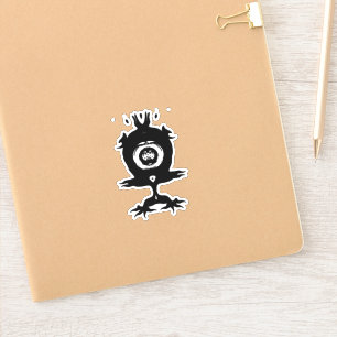 Sticker Petit monstre mignon drôle créature
