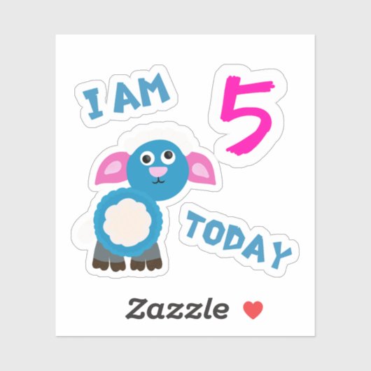 Sticker Petit mouton (Feuille)