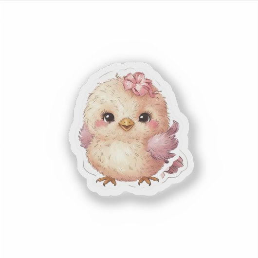 Sticker Petit oiseau avec arc (Devant)