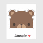 Sticker Petit Ours Brown (Feuille)