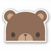 Sticker Petit Ours Brown (Devant)