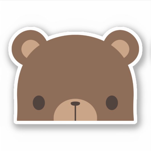 Sticker Petit Ours Brown (Devant)