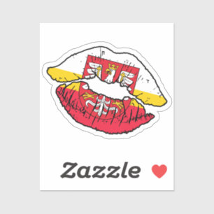 Sticker Petit Pologne Malopolska Lipstick Lover Drapeau