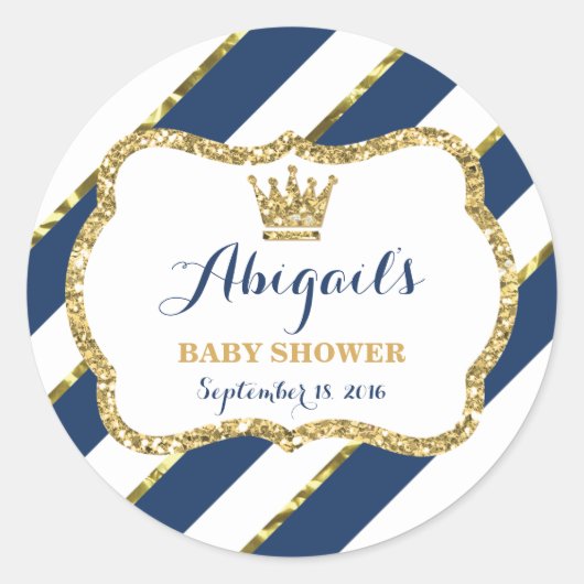 Sticker Petit Prince, Bleu Marine, Parties scintil (Devant)