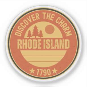 Sticker Petit Souvenir de Rhody - Cadeau de l'État de RI