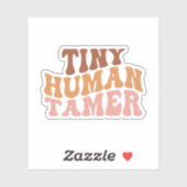 Sticker Petit Tamer humain, Cadeau pour enseignant, Garder (Feuille)