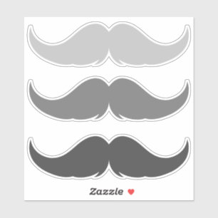 Sticker Petite barre de poignées personnalisable Moustache
