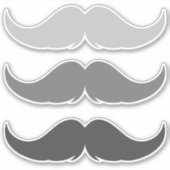 Sticker Petite barre de poignées personnalisable Moustache (Devant)