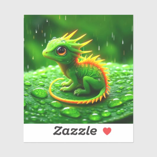 Sticker Petite créature (Feuille)