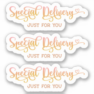 Sticker Petite entreprise Merci rose