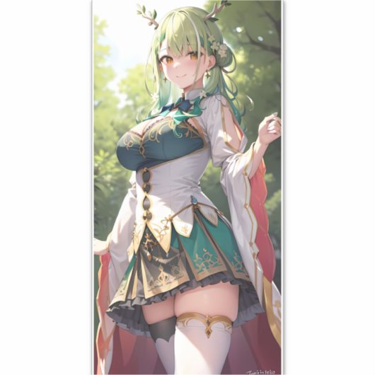 Sticker Petite fille de l'Anime, faune de Ceres (Devant)