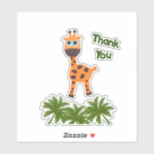 Sticker Petite girafe (Feuille)