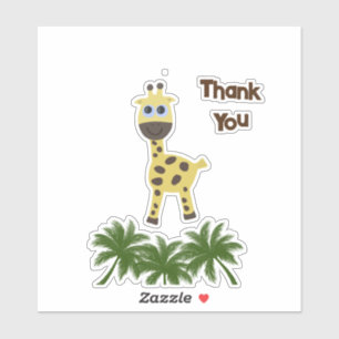 Sticker Petite girafe