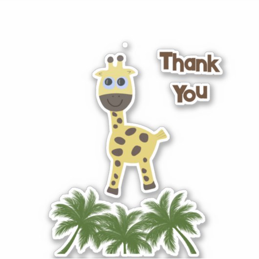 Sticker Petite girafe (Devant)
