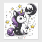 Sticker Petite Licorne (Feuille)