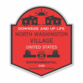 Sticker Petite Maison Communautés éditable (Devant)