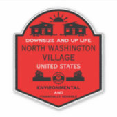 Sticker Petite Maison Communautés éditable (Devant)