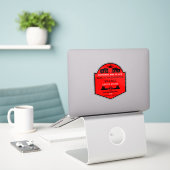 Sticker Petite Maison Communautés éditable (Ordinateur portable sur le bureau)