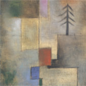 Sticker Petite photo de Fir Trees, 1922 par Paul Klee (Devant)