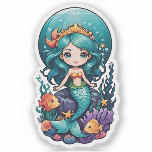 Sticker Petite sirène (Devant)