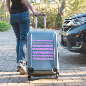 Sticker Petites Fleurs Violet Bordures Étroites (Valise Insitu)
