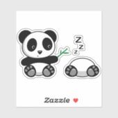 Sticker Petites Pandas (Feuille)