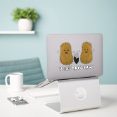 Sticker Petites Patates (Ordinateur portable sur le bureau)