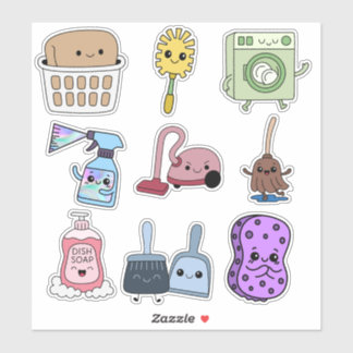 Sticker 🧼 Petits Aides : Ensemble d'autocollants de netto