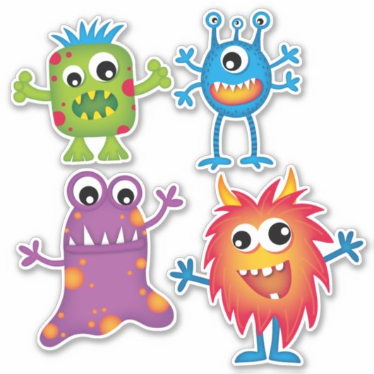 Sticker Petits monstres (Devant)