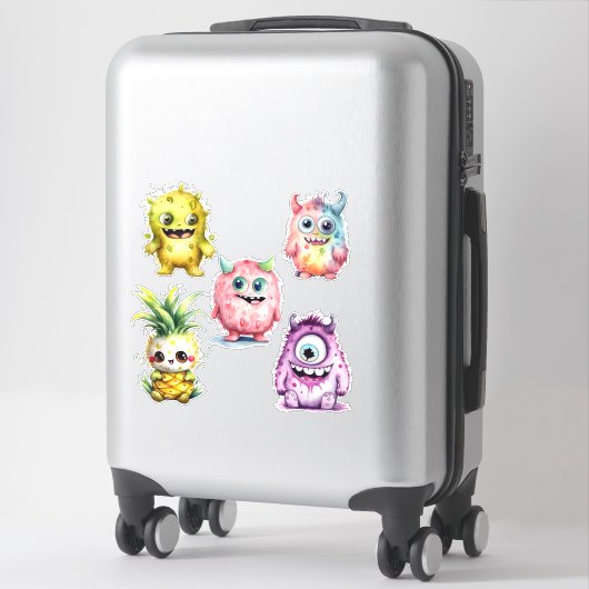 Sticker Petits monstres (Sur valise)