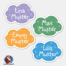 Petits nuages d'étoiles de neige | Forme