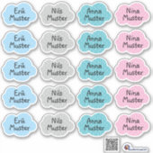 Sticker Petits nuages | Forme (Devant)