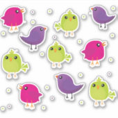 Sticker Petits oiseaux (Devant)